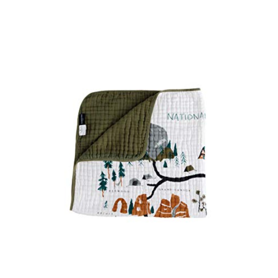 Outdoor Adventure Quilt - Reversible Quilts National Parks Dual-Sided Comfort