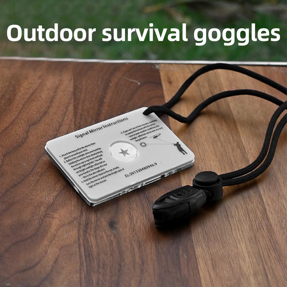Signal Mirror Rescue - Outdoor Marine Survival Signal Mirror Emergency