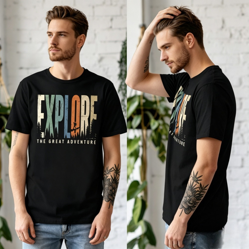 Outdoor Adventure Outfit - Camping Adventure Shirt Explore The Great