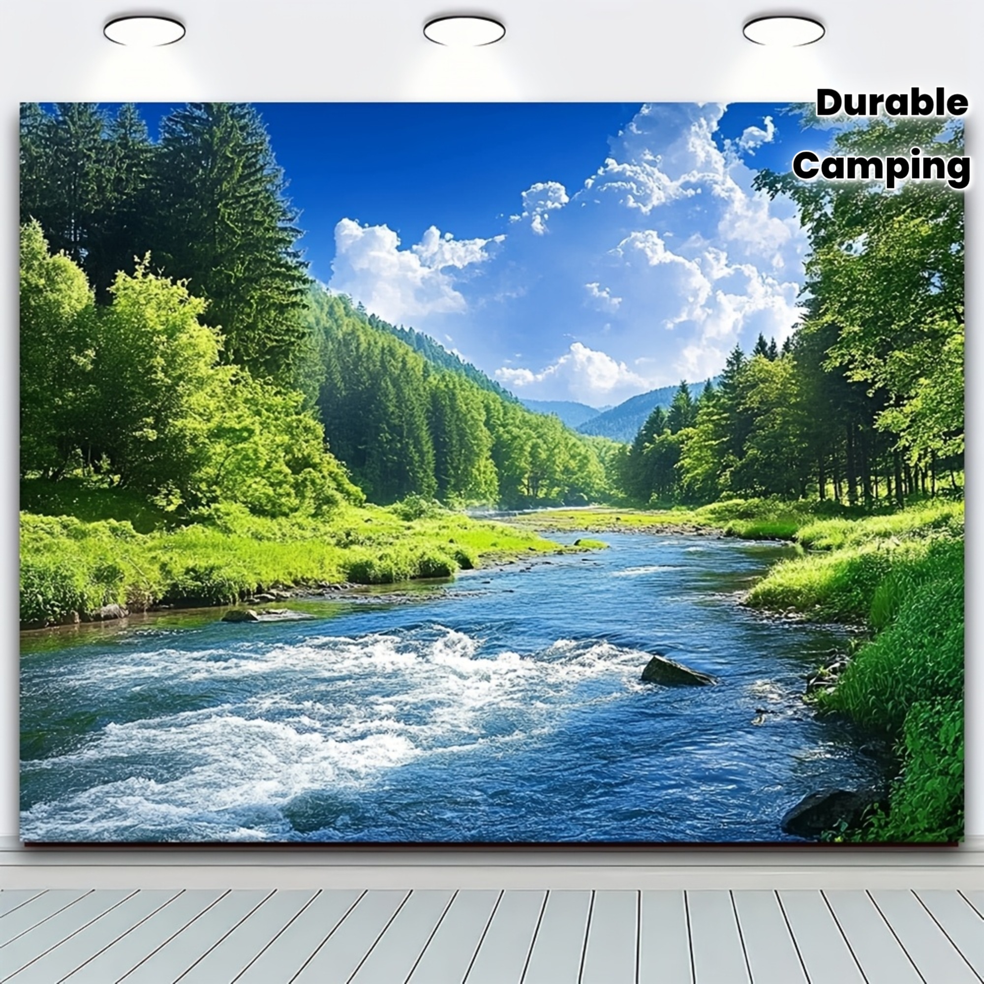 Outdoor Adventure Birthday Party - Natural landscape backdrop, spring and summer