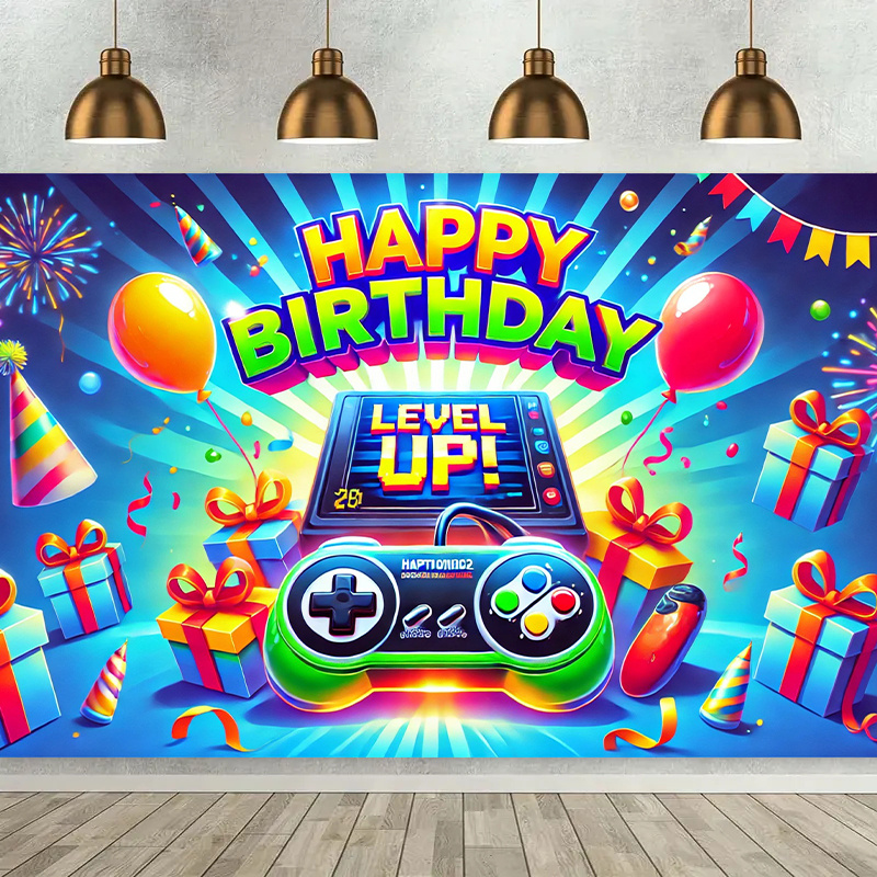 Outdoor Adventure Birthday Party - 【Outdoor Adventure】 Vibrant electronic game birthday