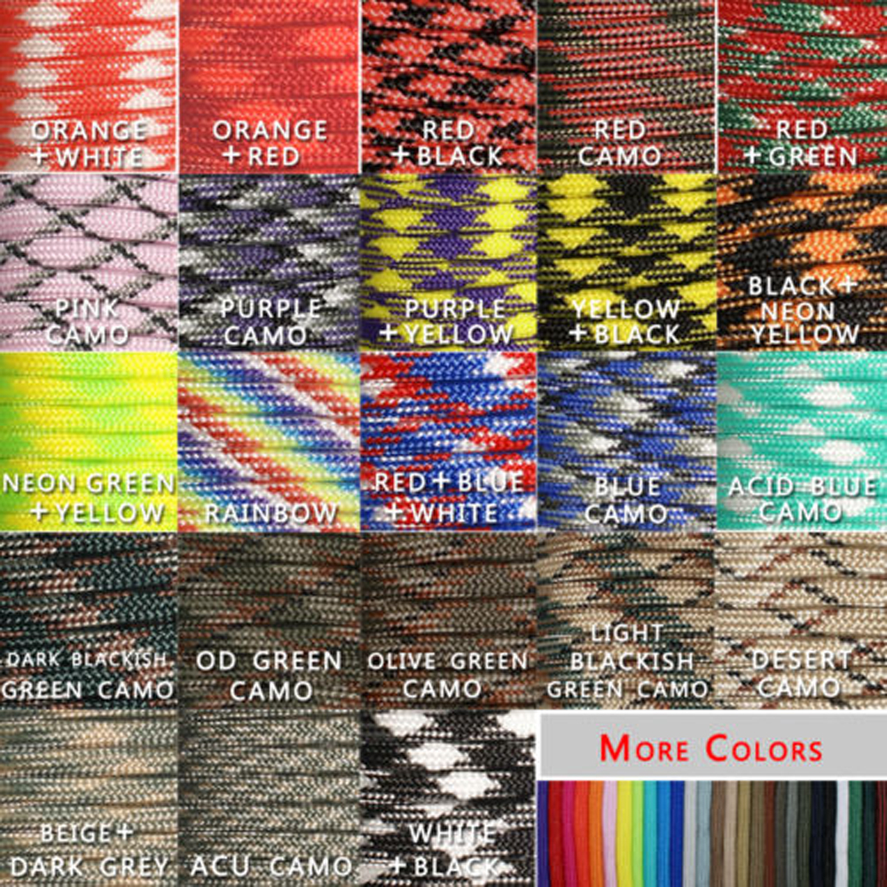 1pcs 100FT 23 Colors 550 Parac - مراجعة Paracord 550 Feet وسعره