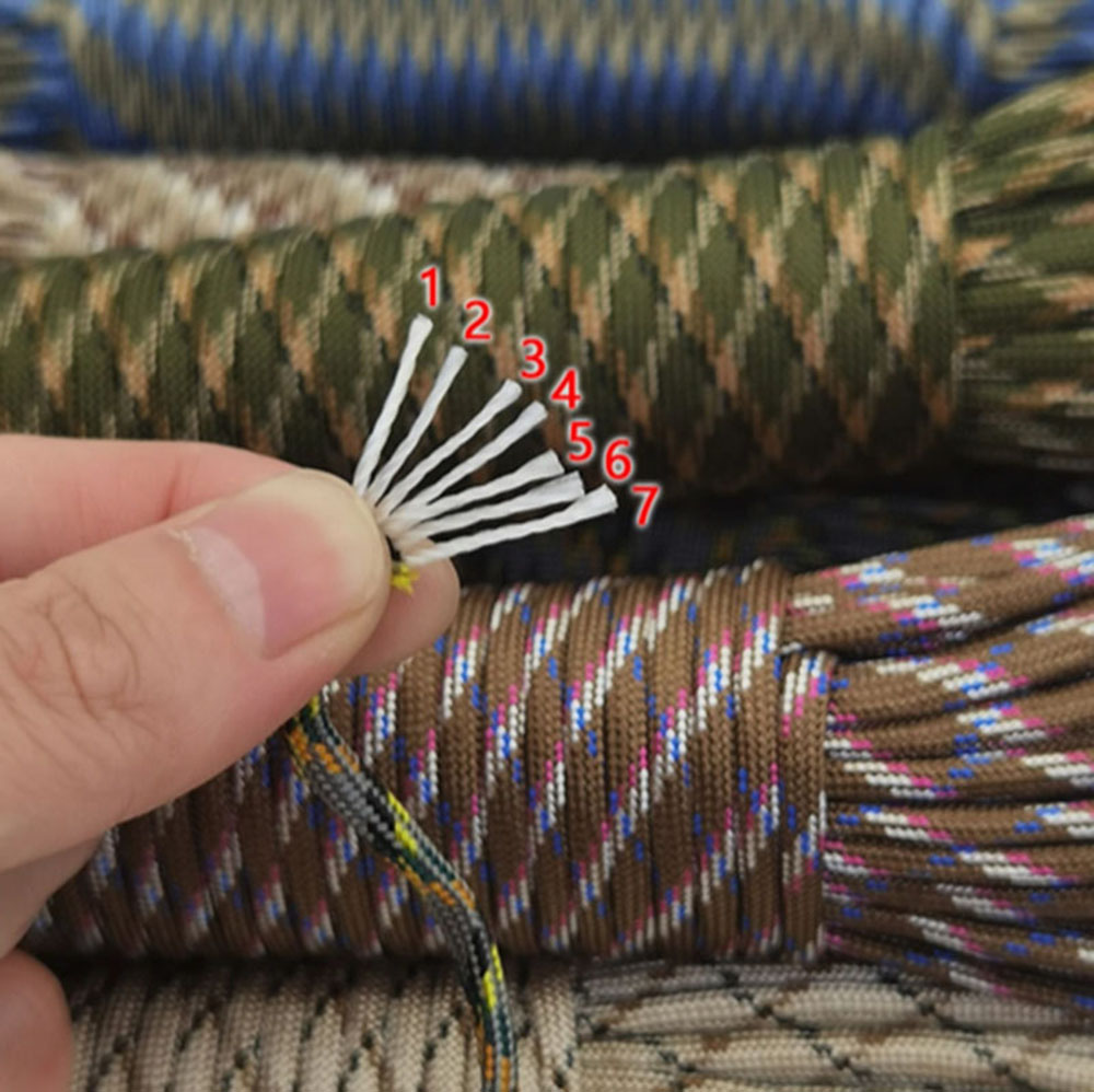 1pcs 550 Paracord Parchute Cor - مراجعة Paracord 550 Feet وسعره