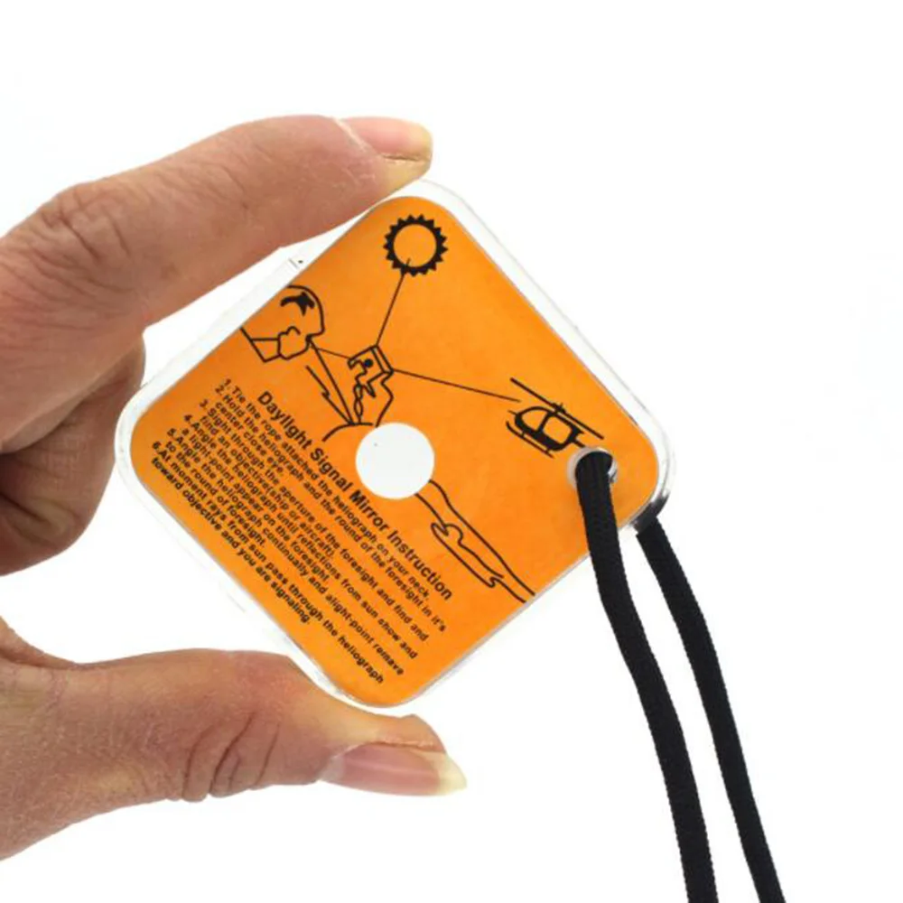 Outdoor Survival Reflective Si - مراجعة Signal Mirror Rescue وسعره