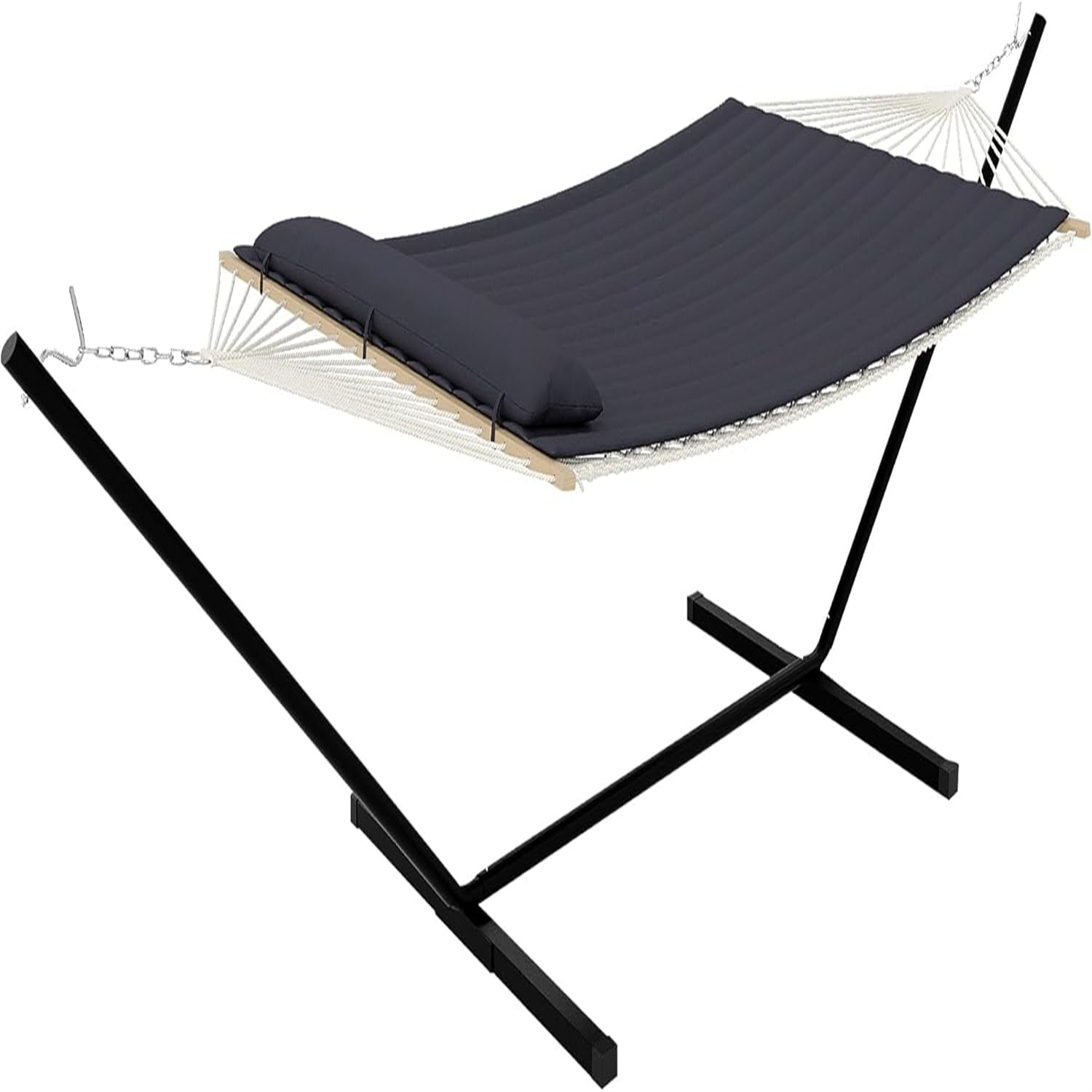 Double Hammock with Stand,2 Pe - مراجعة Outdoor Adventure Quilt وسعره