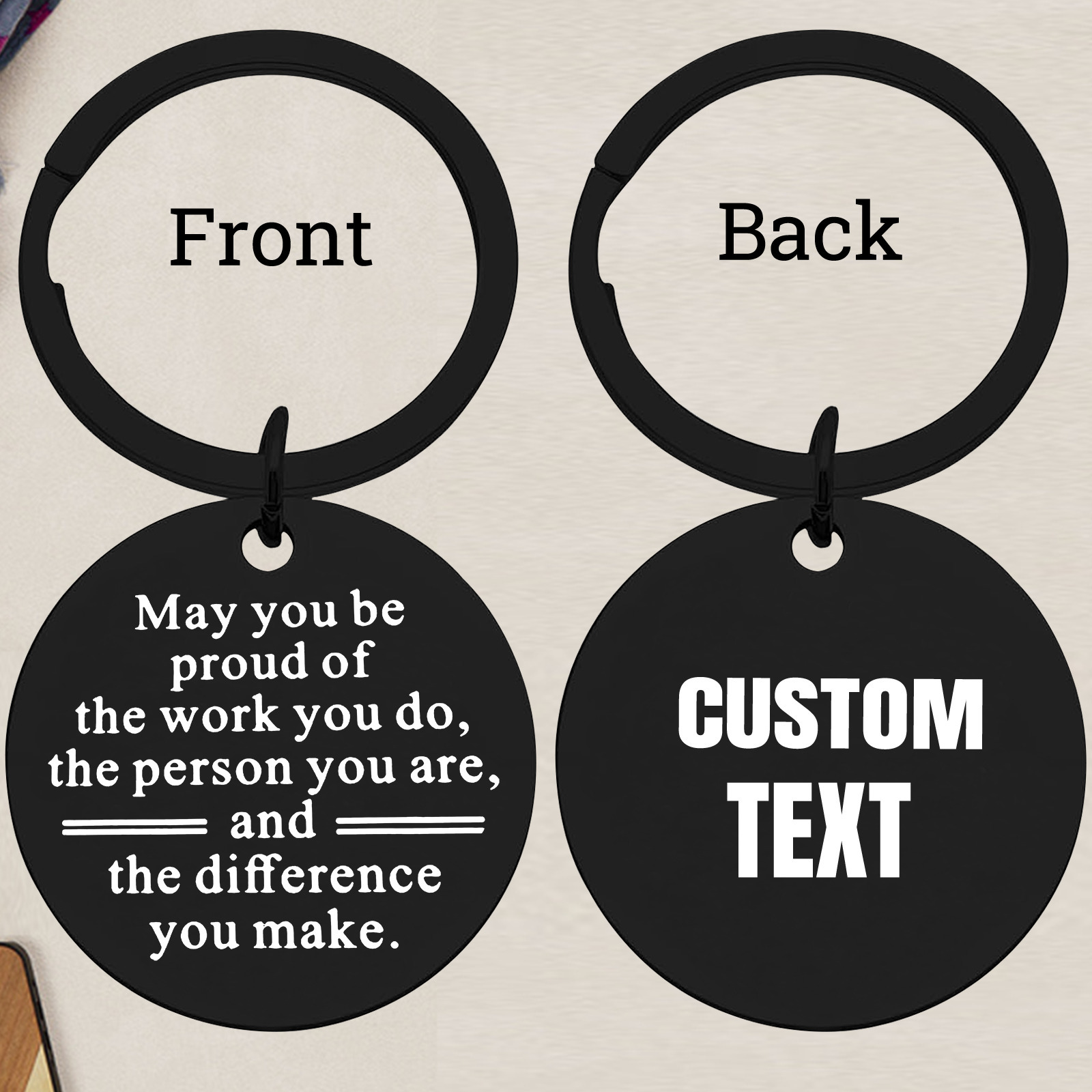 Custom Black Round Keychain, M - مراجعة Outdoor Adventure Birthday Party وسعره