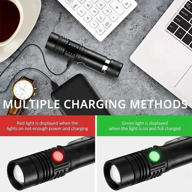 Rechargeable T6 Handheld Flash - مراجعة Outdoor Adventure Camp وسعره