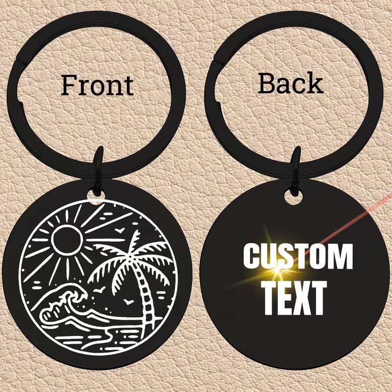 Customizable Black Round Keych - مراجعة Outdoor Adventure Birthday Party وسعره