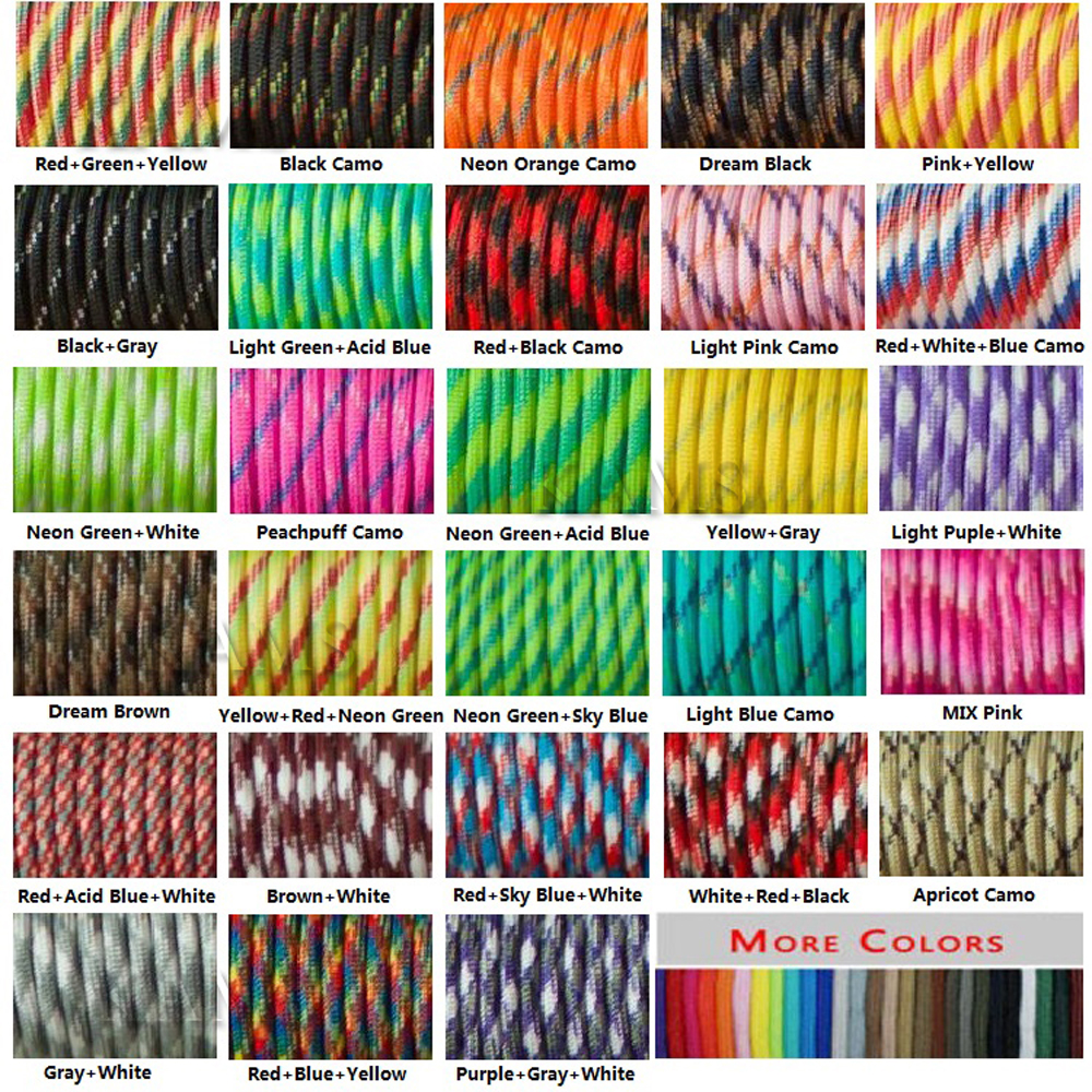 1pcs 550 Paracord Parachute Co - مراجعة Paracord 550 Feet وسعره