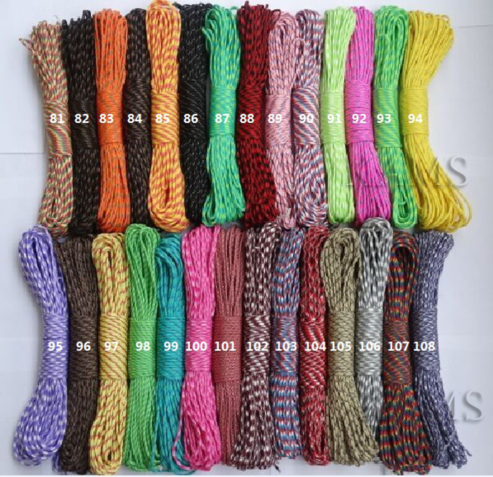 1pcs 550 Paracord Parachute Co - مراجعة Paracord 550 Feet وسعره