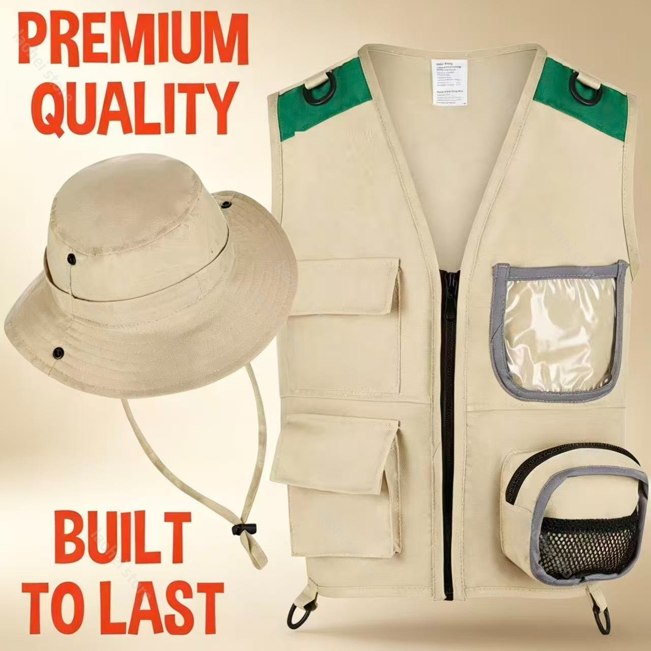 Kids Explorer Vest and Hat Cos - مراجعة Outdoor Adventure Hat وسعره