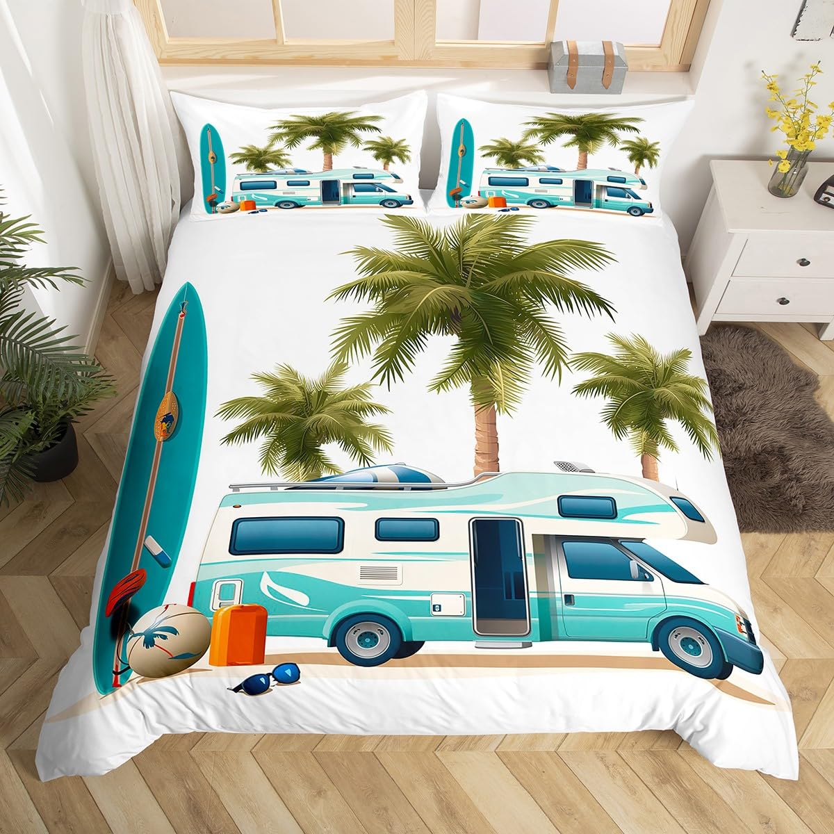 Happy Camping Duvet Cover Camp - مراجعة Outdoor Adventure Quilt وسعره