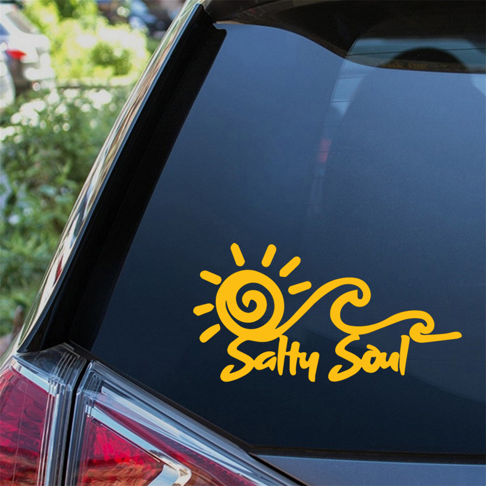 Salty Soul Sun Wave Vinyl Stic - مراجعة Outdoor Adventure Rv وسعره