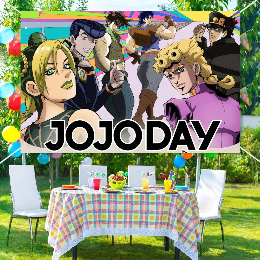 Japanese Anime JoJo S Bizarre  - مراجعة Outdoor Adventure Birthday Party وسعره