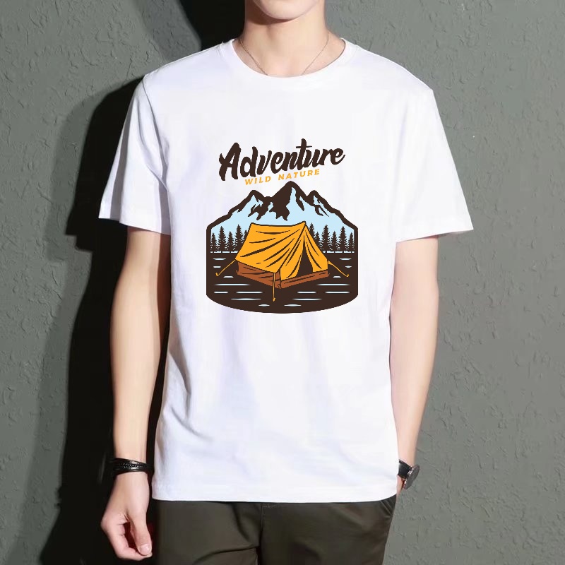 Men's Black Round-Neck Short-S - مراجعة Outdoor Adventure Outfit وسعره
