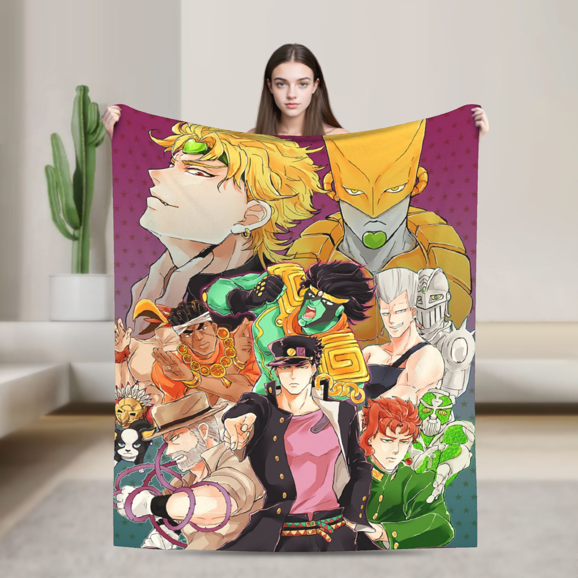 Joseph Joestar Kujo Jotaro Dio - مراجعة Outdoor Adventure Quilt وسعره