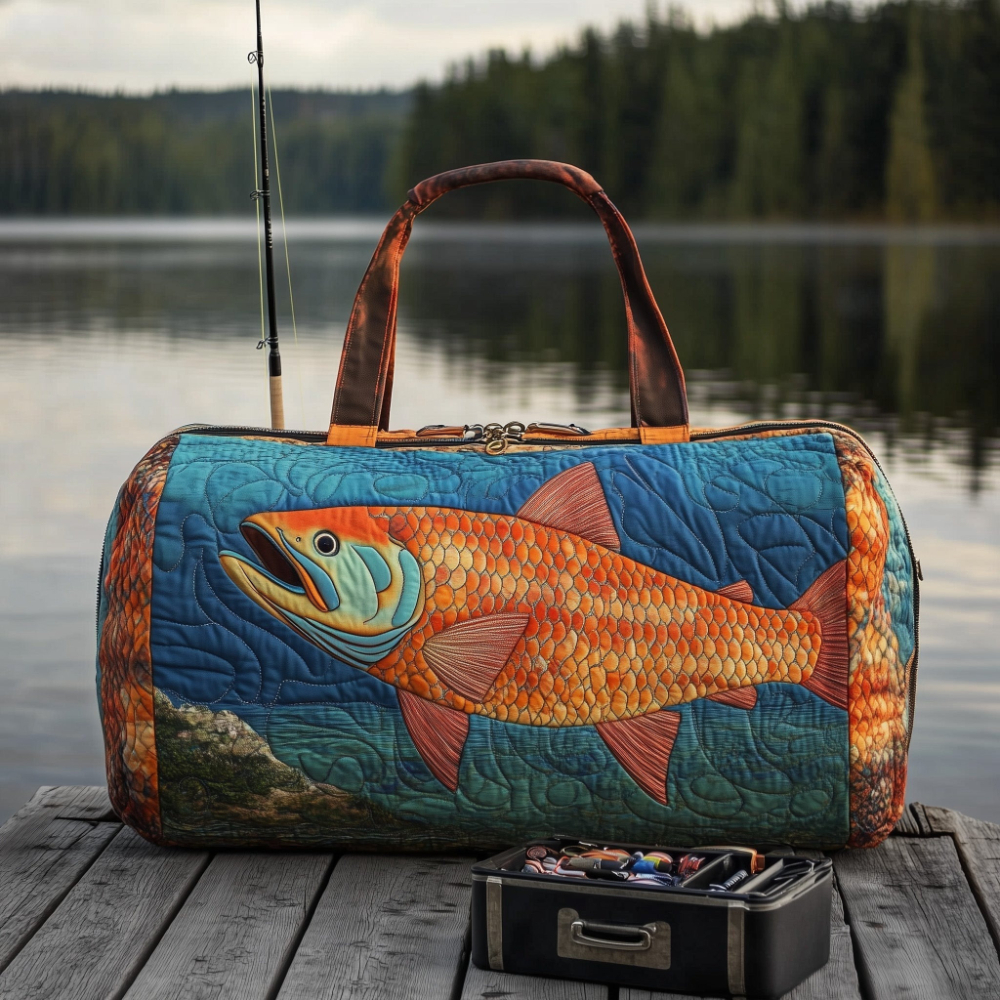Trendy Handmade Quilted Fishin - مراجعة Outdoor Adventure Quilt وسعره