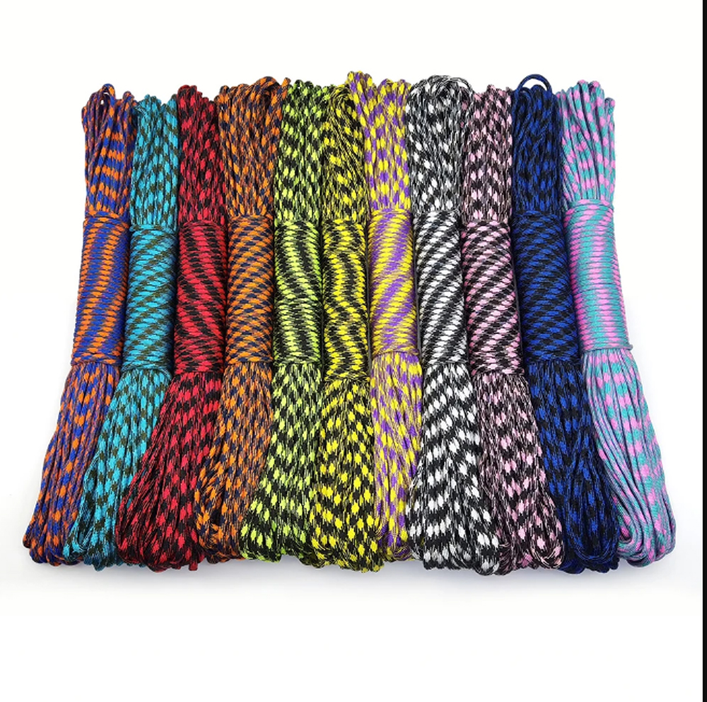 1pcs 550 Paracord Parachute Co - مراجعة Paracord 550 Feet وسعره