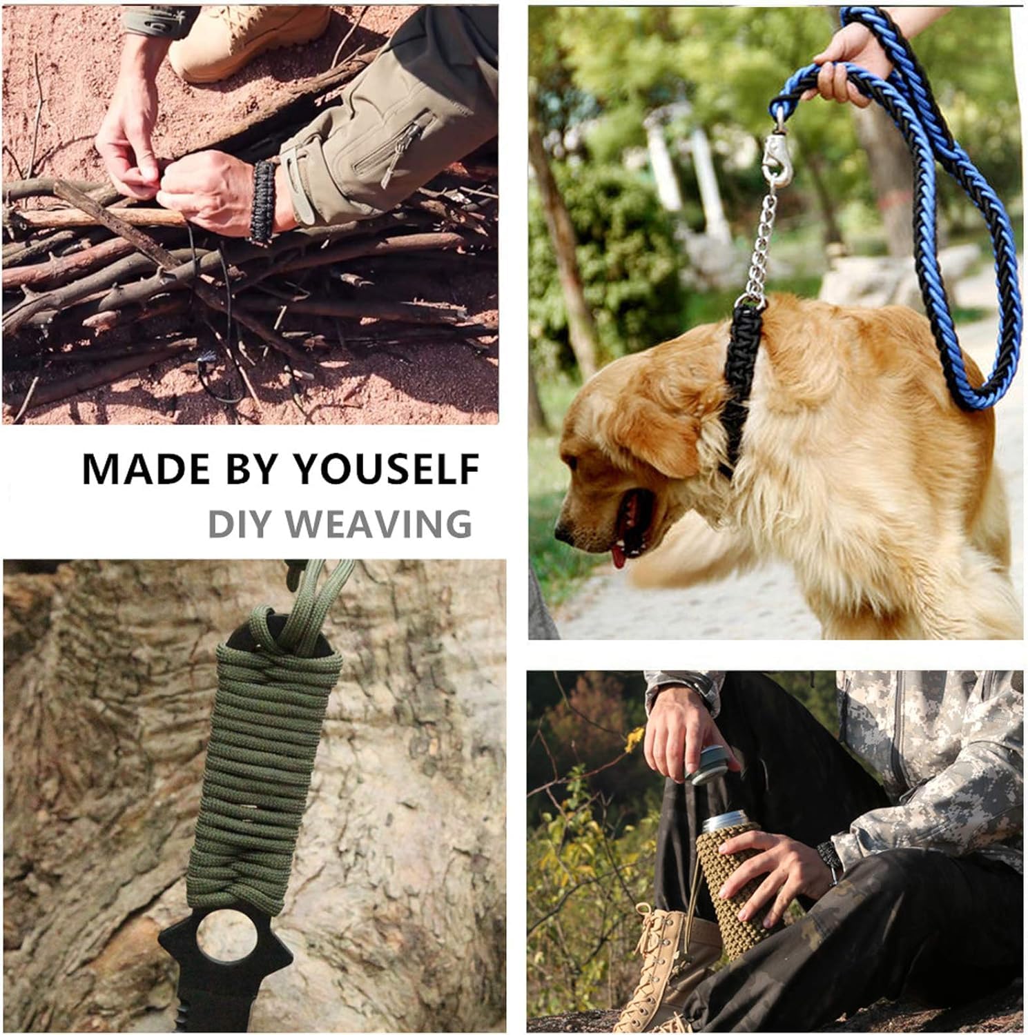 1pcs 550 Paracord Parachute Co - مراجعة Paracord 550 Feet وسعره