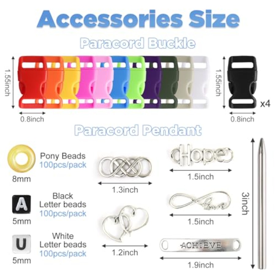 90 Colors Paracord 550 - 10 Fe - مراجعة Paracord 550 Feet وسعره