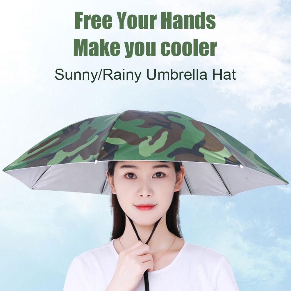 Portable Rain Umbrella Hat Fol - مراجعة Outdoor Adventure Hat وسعره