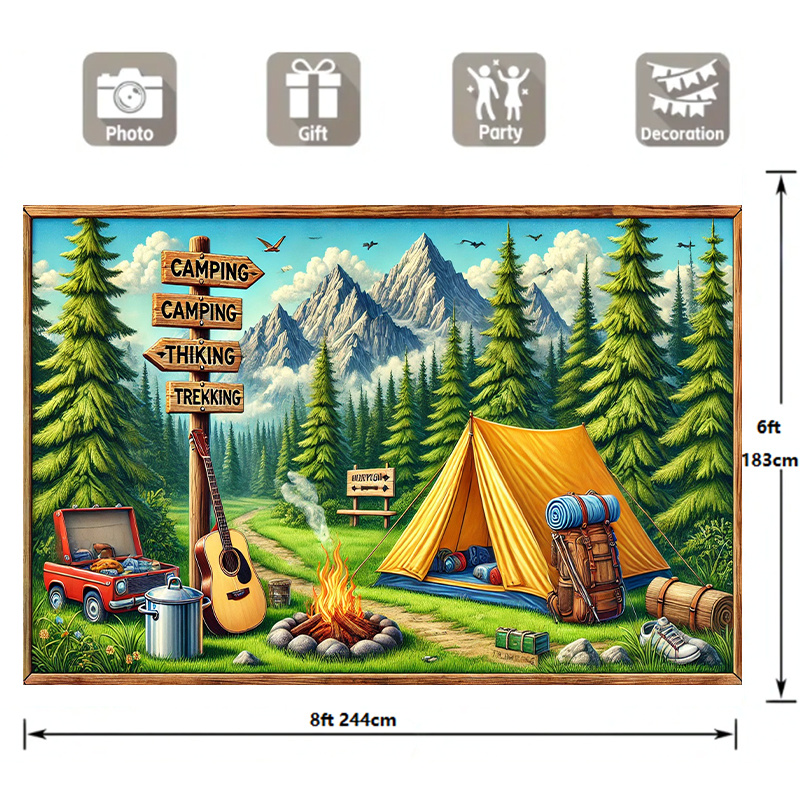 1 camping and outdoor adventur - مراجعة Outdoor Adventure Birthday Party وسعره