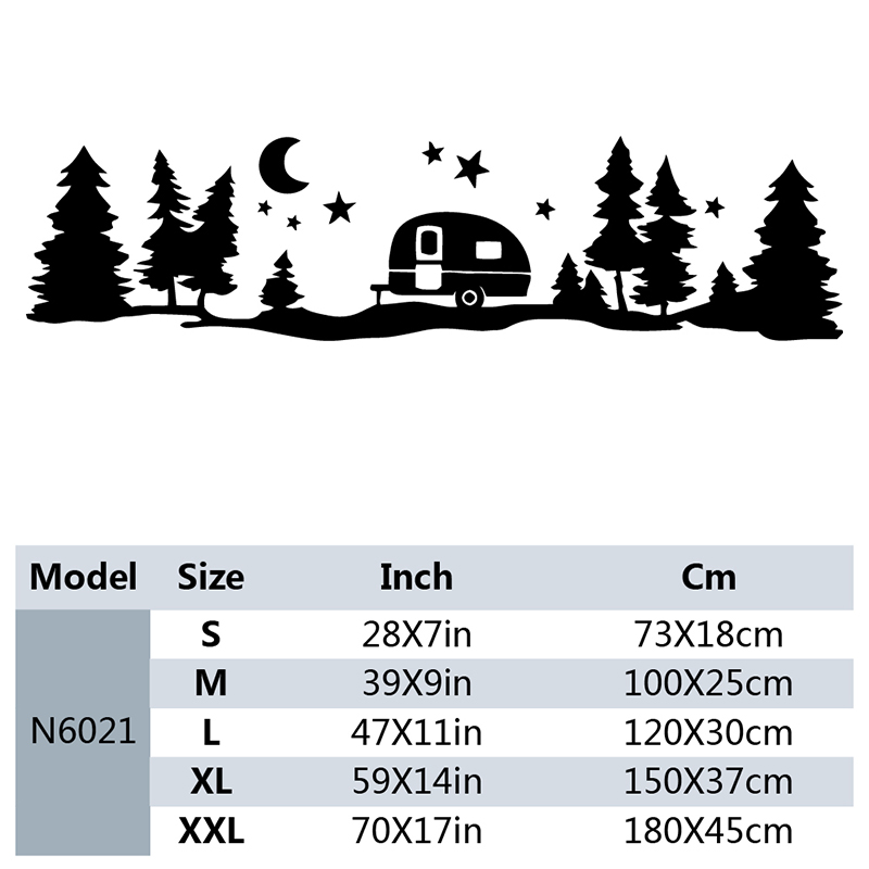 Large star forest vinyl Car st - مراجعة Outdoor Adventure Rv وسعره