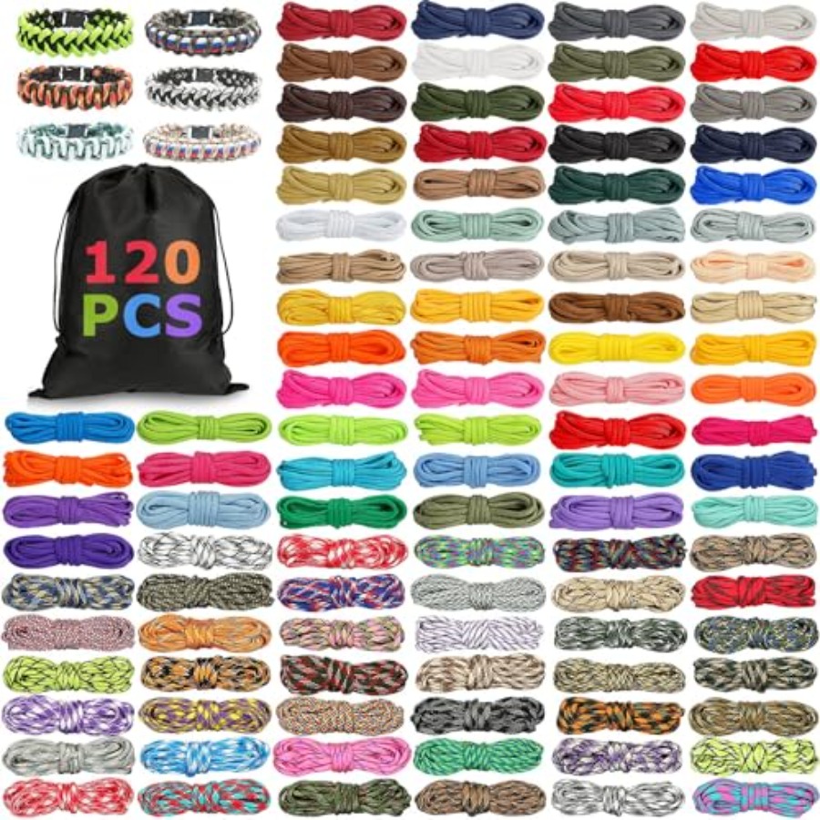 120 Pcs Paracord 550 10 Feet M - مراجعة Paracord 550 Feet وسعره