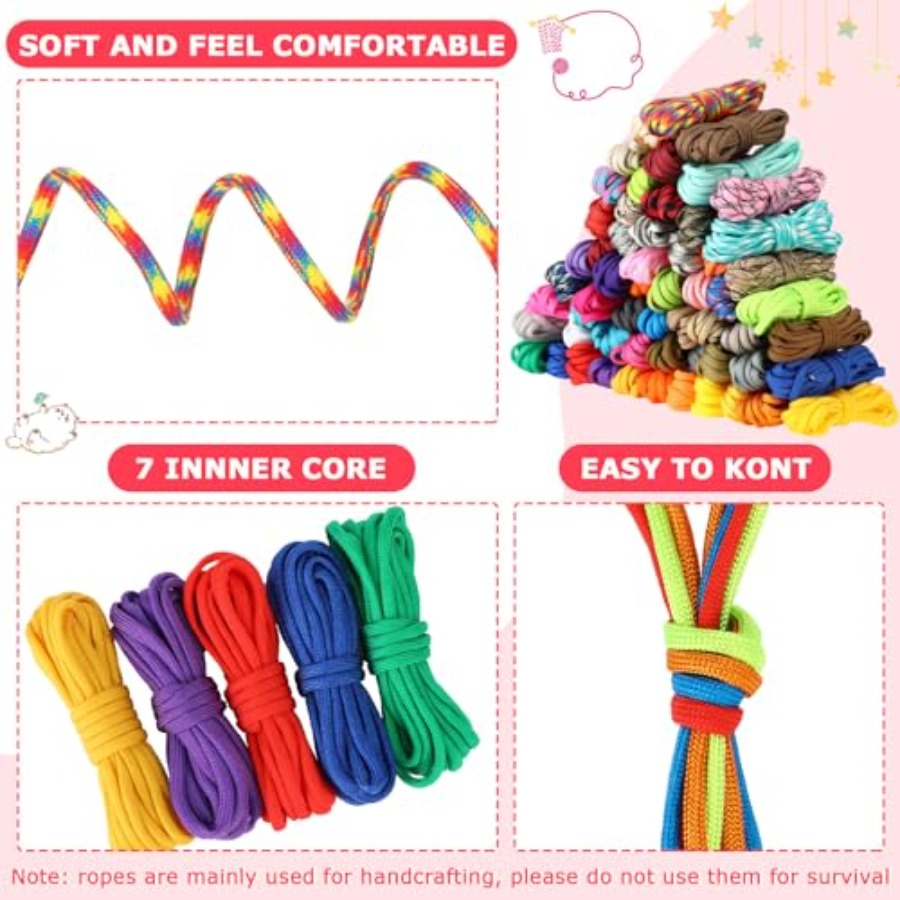 120 Pcs Paracord 550 10 Feet M - مراجعة Paracord 550 Feet وسعره