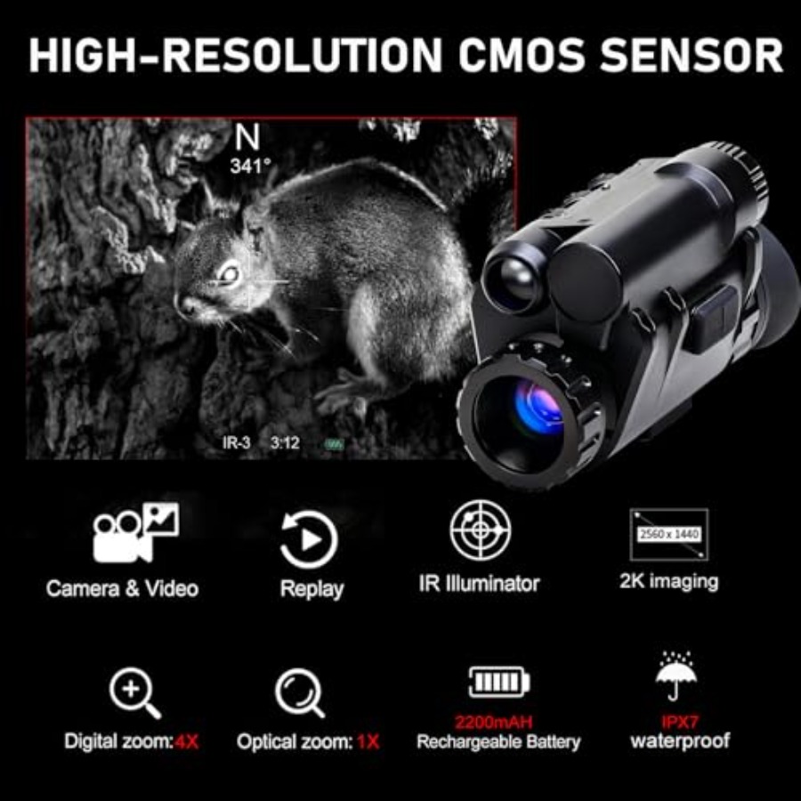 Digital 4X Zoom Night Vision M - مراجعة Outdoor Adventure Camp وسعره