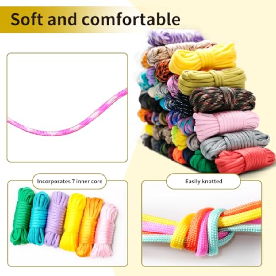 85 Pcs Paracord 550 Combo Kit  - مراجعة Paracord 550 Feet وسعره