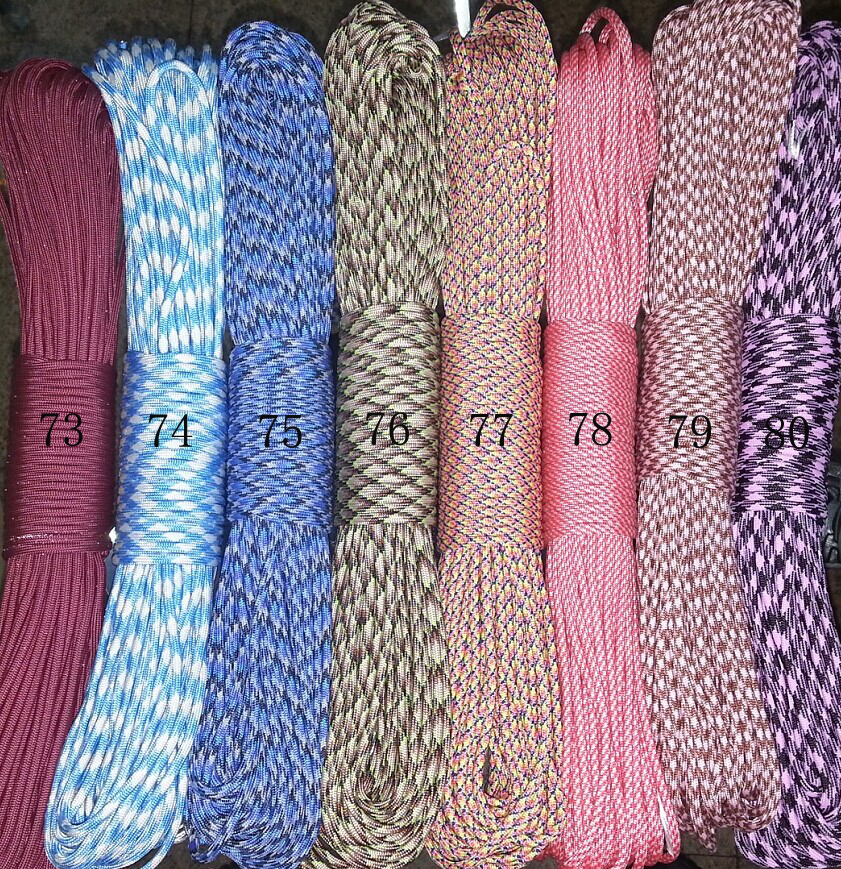 1PCS 550 Paracord Parachute Co - مراجعة Paracord 550 Feet وسعره