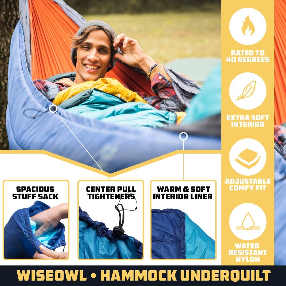 Hammock Underquilt for Camping - مراجعة Outdoor Adventure Quilt وسعره