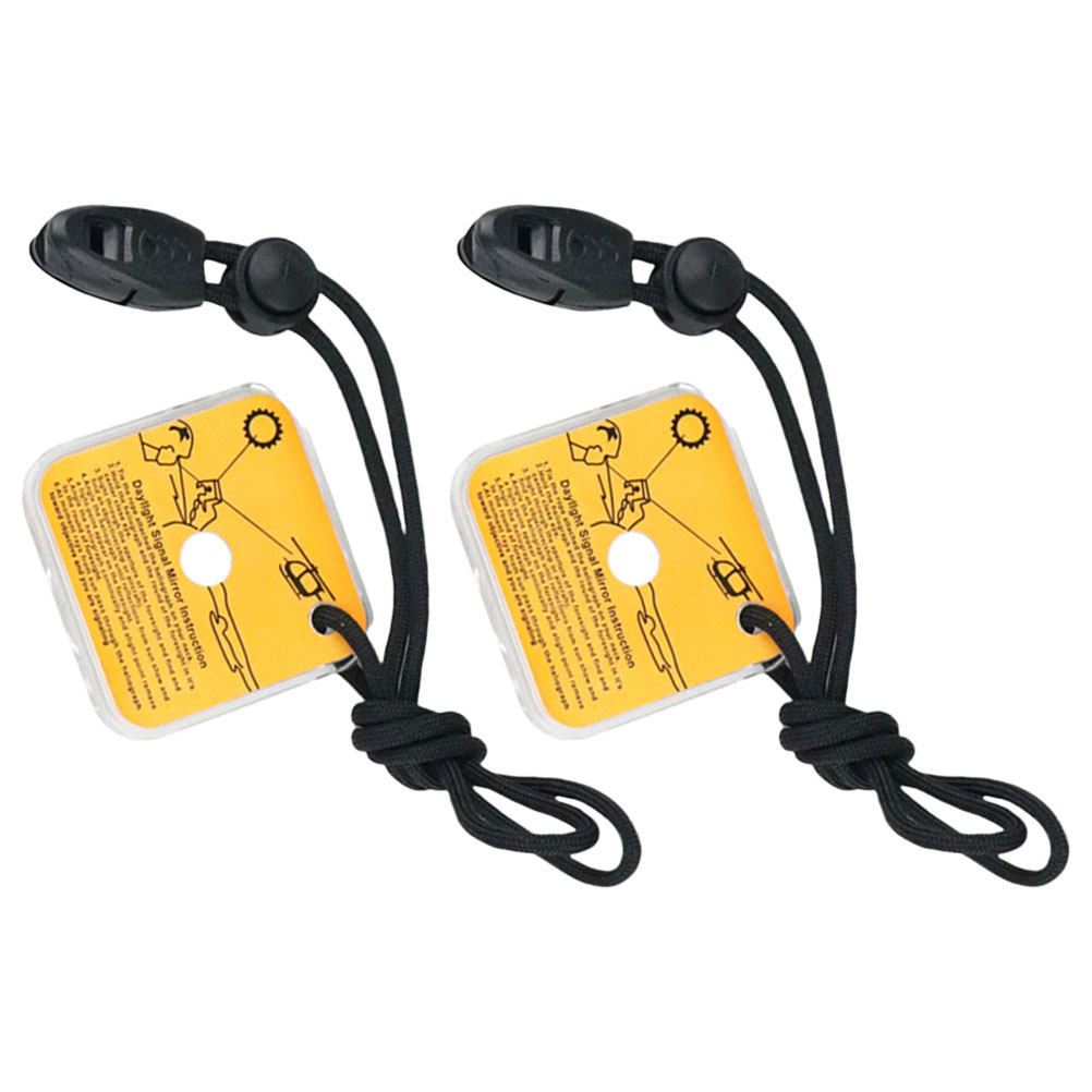 2Pcs Multifunction Outdoor Sig - مراجعة Signal Mirror Rescue وسعره