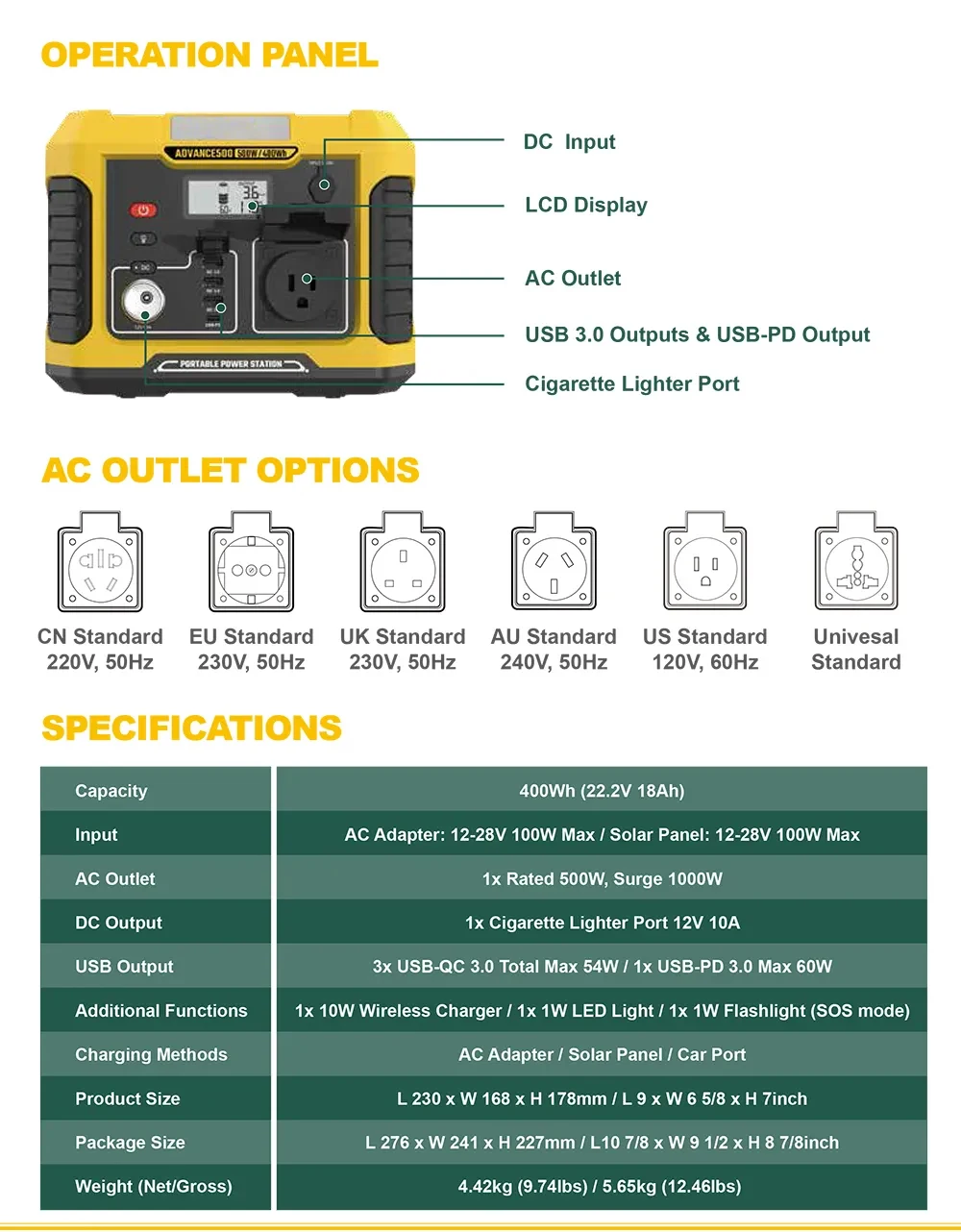 500 Watt Portable Power Statio - مراجعة Outdoor Adventure Rv وسعره