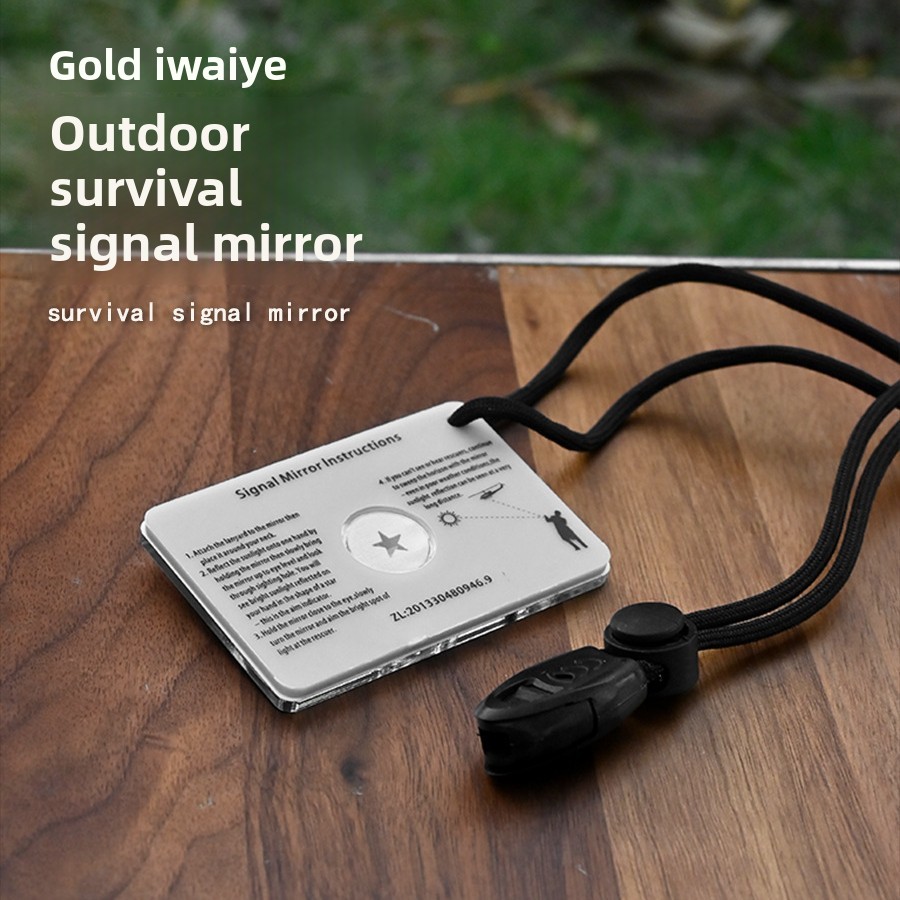 1PCS Outdoor Kayak Survival Si - مراجعة Signal Mirror Rescue وسعره
