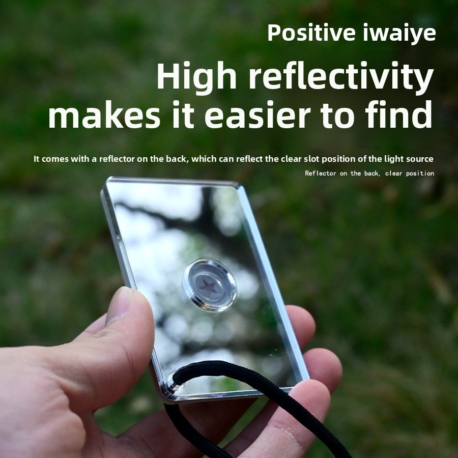 1PCS Outdoor Kayak Survival Si - مراجعة Signal Mirror Rescue وسعره