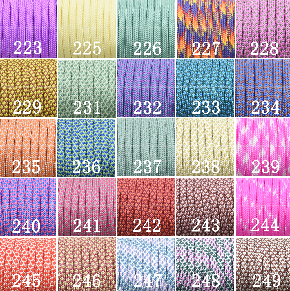 1pcs 550 Paracord Parachute Co - مراجعة Paracord 550 Feet وسعره